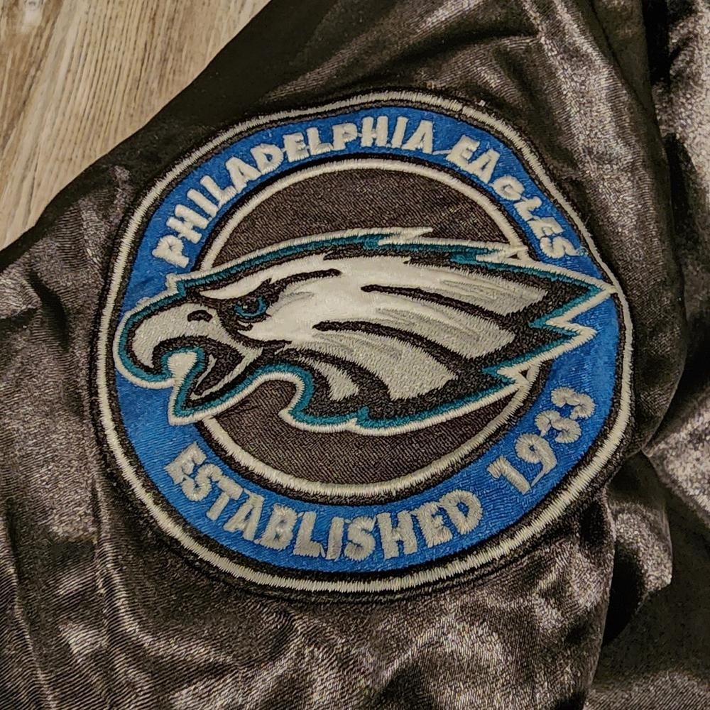 LADIES Black and midnight green Eagles Jacket - Picture 4 of 5